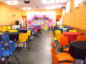 Salão decorado - Buffet Tempo De Festa