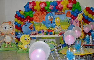 Mesa decorada do Buffet Infantil Jujuba - Ponte São João